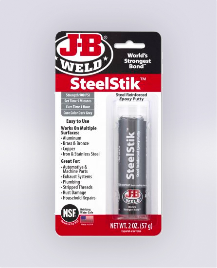 STEELSTIK™ EPOXY PUTTY - 2 OZ (SKU: 8267)