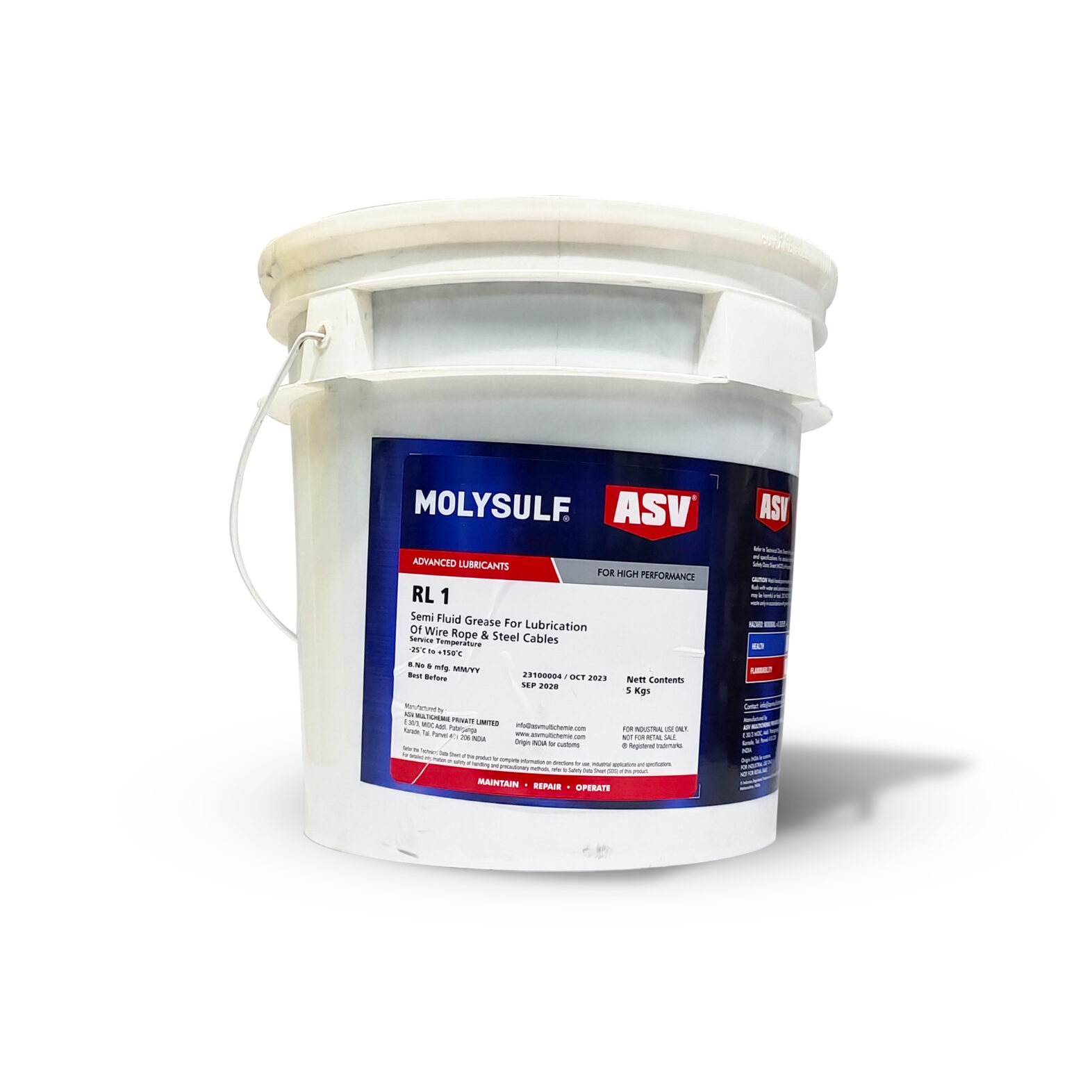 ASV RL 1 Grease For Wire Ropes & Steel Cables - Una Eco Trading LLC
