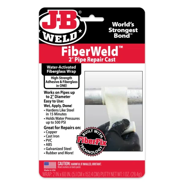 JB Weld 38260 Fiberweld 2 Pipe Repair Cast Fiberglass Pirpe Repair Cast 1