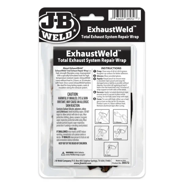 JB Weld 38572 Exhaustweld Fiberglass Wrap