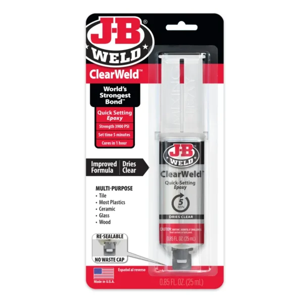 JB Weld 50112 Clearweld Syringe