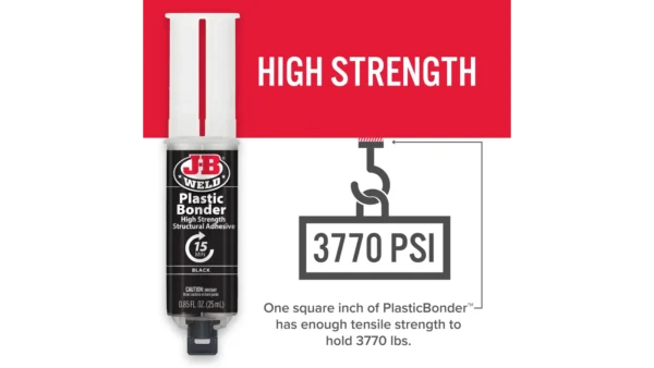 JB Weld 50139 PlasticBonder Syringe