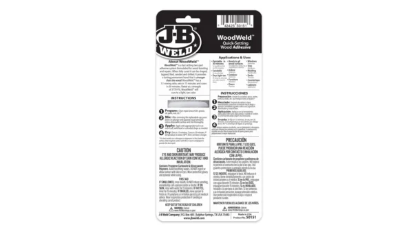 JB Weld 50151 Woodweld Syringe