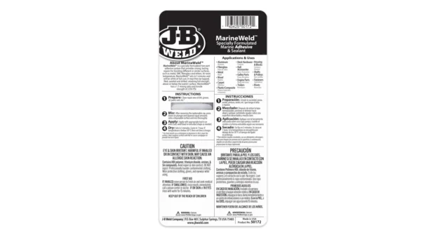 JB Weld 50172 MarineWeld Syringe