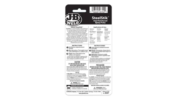 JB Weld 8267 Steelstik Epoxy Putty