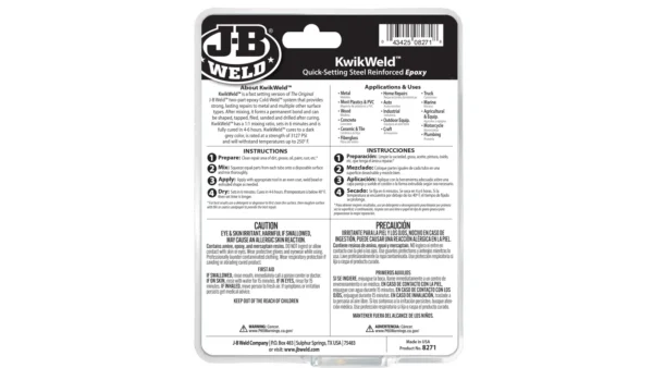 JB Weld 8271 KwikWeld Professional Size