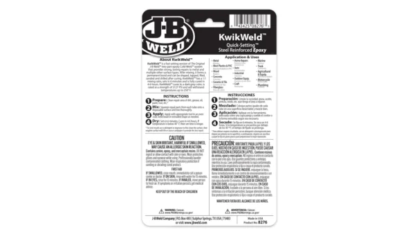 JB Weld 8276 Kwikweld Twin Tube