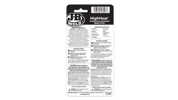 JB Weld 8297 HighHeat Epoxy Putty
