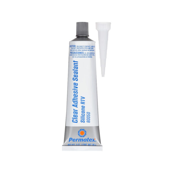 Permatex 80050 Clear RTV Silicone Adhesive Sealant
