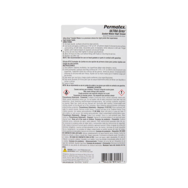 Permatex 82194 Ultra Grey Silicone 1
